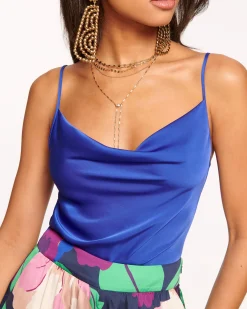 Online Ramy Brook Abigail Cowl Neck Tank Top