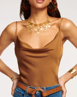 Online Ramy Brook Abigail Cowl Neck Tank Top