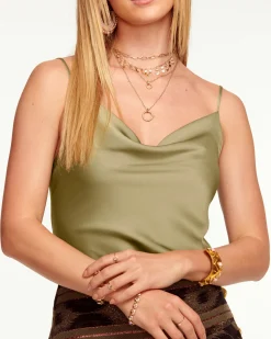 Online Ramy Brook Abigail Cowl Neck Tank Top
