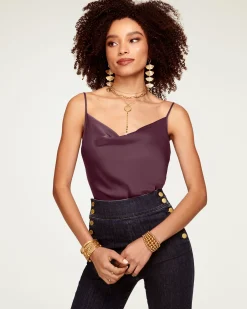Online Ramy Brook Abigail Cowl Neck Tank Top