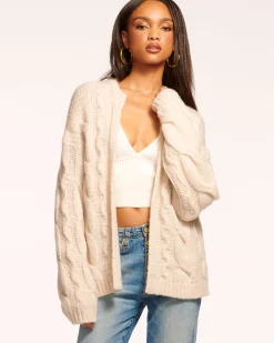 Fashion Ramy Brook Agnes Convertible Cardigan Sweater Oatmeal
