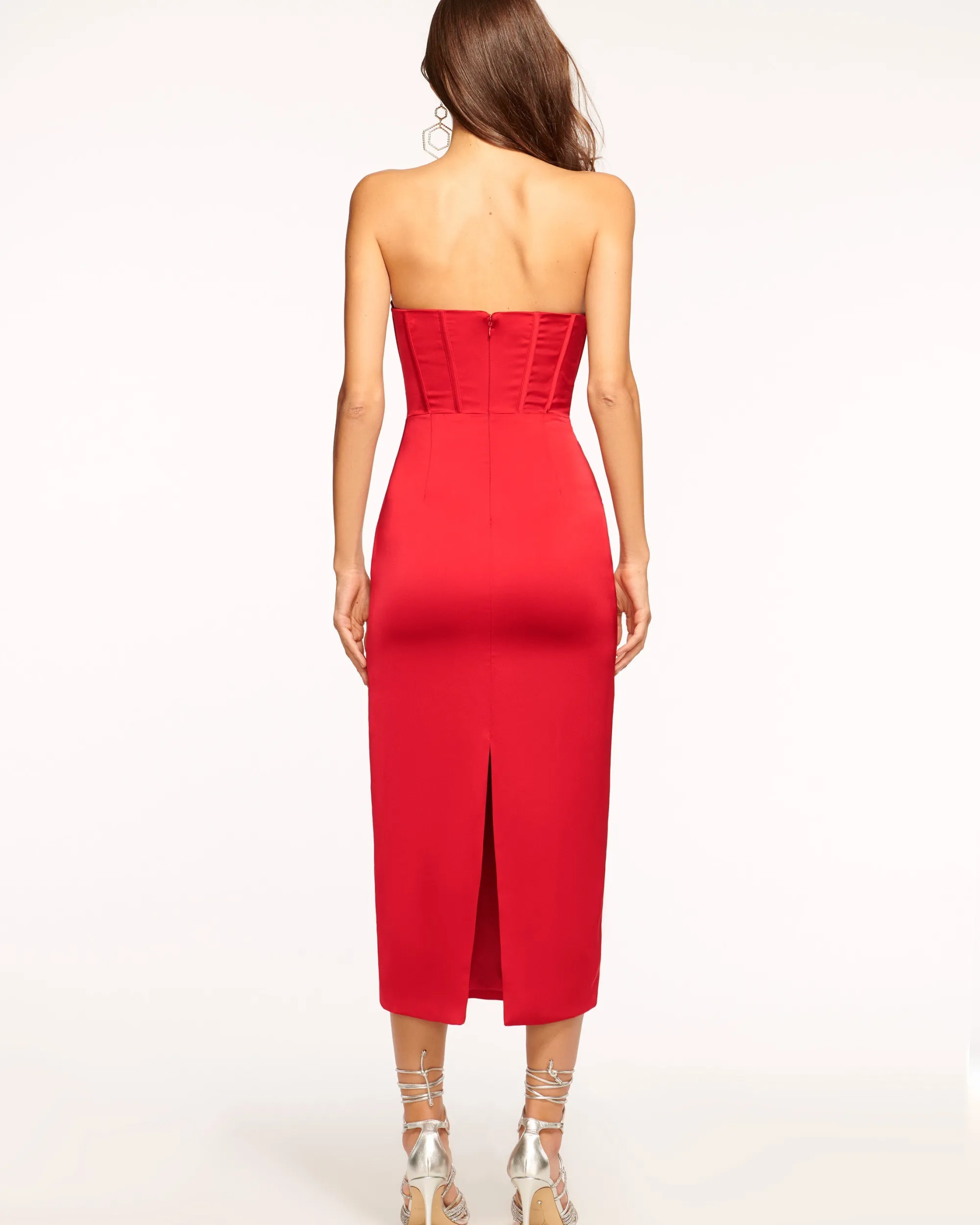 Outlet Ramy Brook Alianna Strapless Midi Dress Black