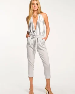 Hot Ramy Brook Allyn Silk Paperbag Waist Pant