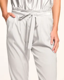 Hot Ramy Brook Allyn Silk Paperbag Waist Pant