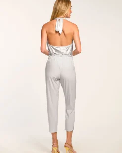 Hot Ramy Brook Allyn Silk Paperbag Waist Pant