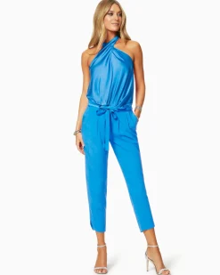 Hot Ramy Brook Allyn Silk Paperbag Waist Pant