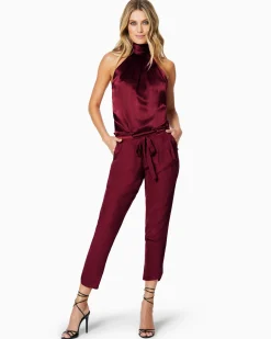 Hot Ramy Brook Allyn Silk Paperbag Waist Pant