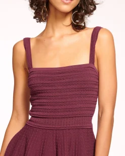 New Ramy Brook Althea Knit Tank Top Mini Dress Pinotpointelle