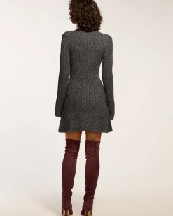Fashion Ramy Brook Ambrosius Mini Sweater Dress Charcoal