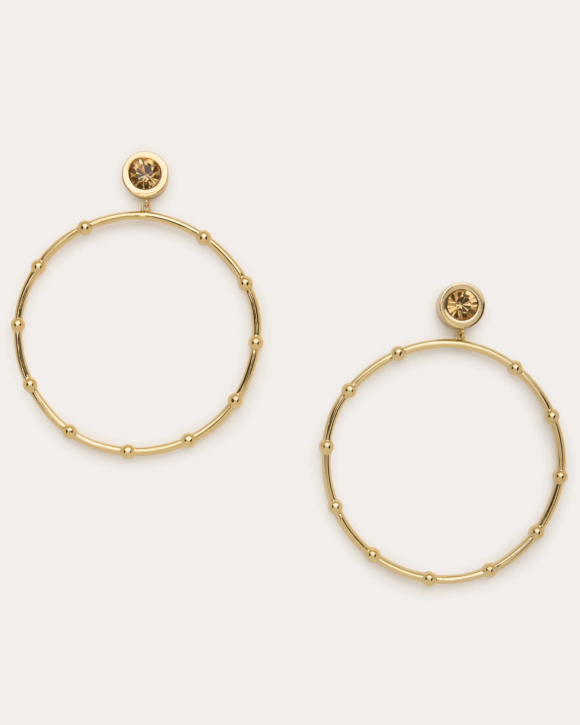 Discount Ramy Brook Angely Drop Hoop Earrings Gold