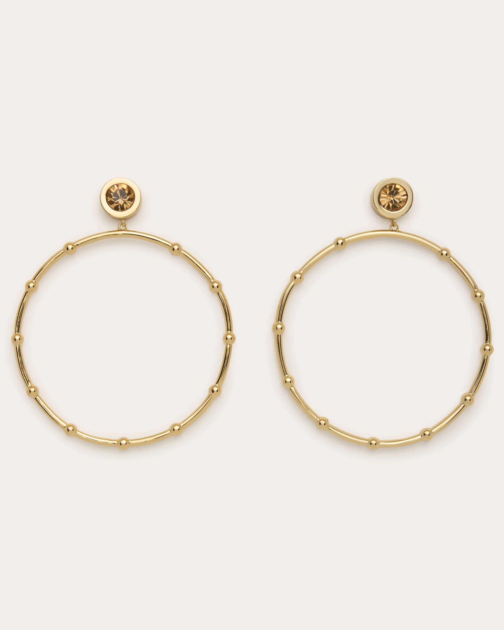Discount Ramy Brook Angely Drop Hoop Earrings Gold