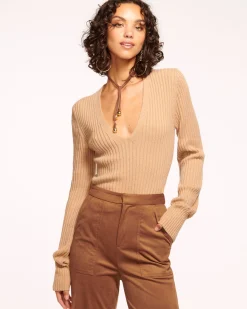 Sale Ramy Brook Aurinda V-Neck Sweater