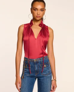 Hot Ramy Brook Ayana Silk Tank Top