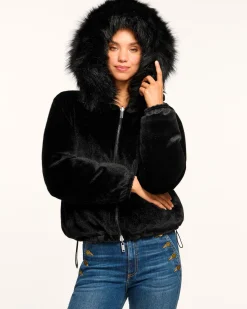 Online Ramy Brook Beatrice Reversible Puffer Coat Black