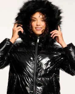 Online Ramy Brook Beatrice Reversible Puffer Coat Black