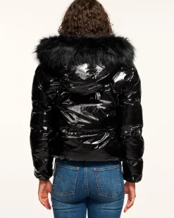 Online Ramy Brook Beatrice Reversible Puffer Coat Black