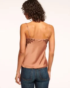 Clearance Ramy Brook Billie Lace Cami Tank Top Bronzelace