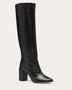 Discount Ramy Brook Bo Leather Heeled Boots Black