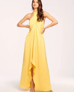 Online Ramy Brook Carey Halter Gown Black