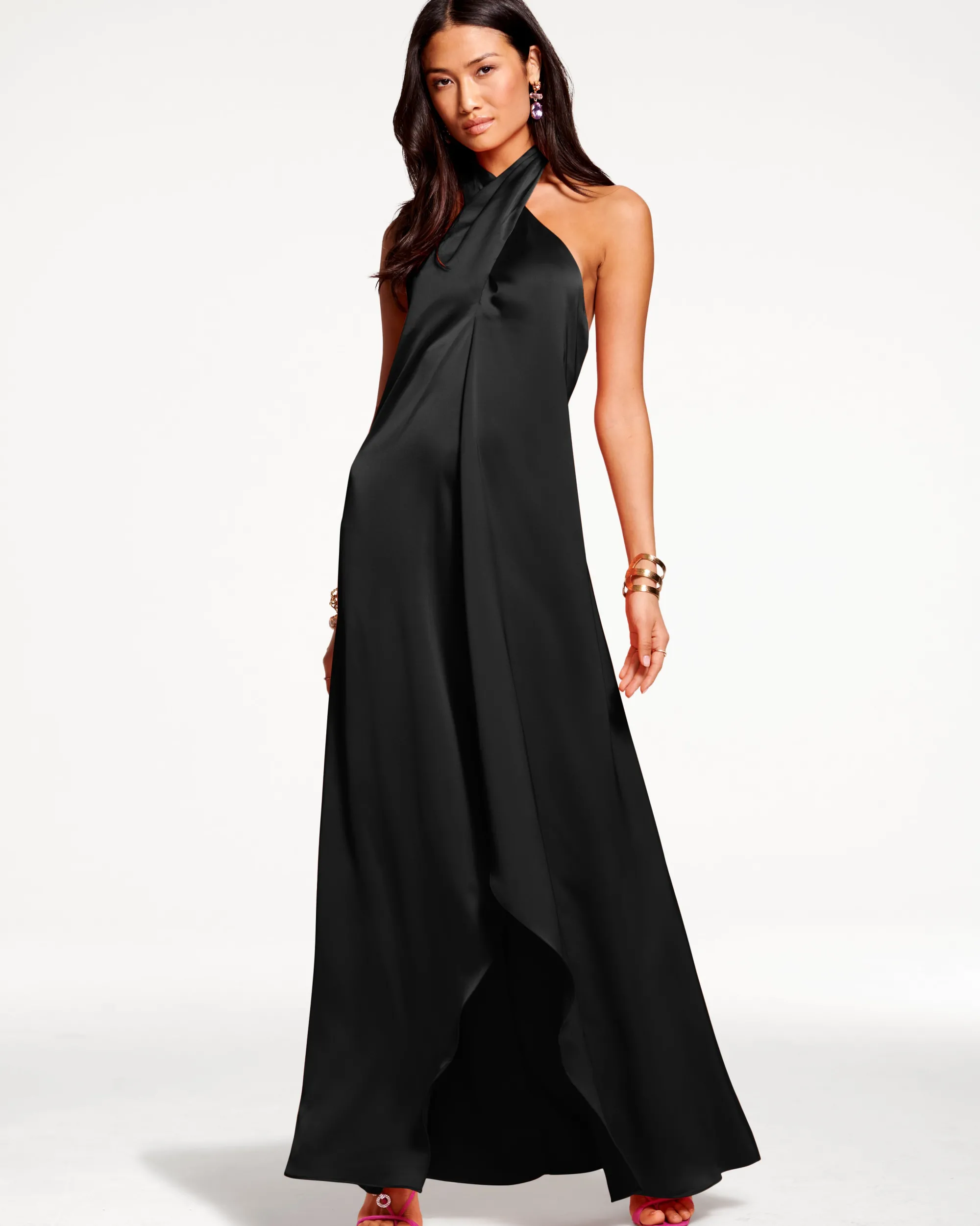Online Ramy Brook Carey Halter Gown Black