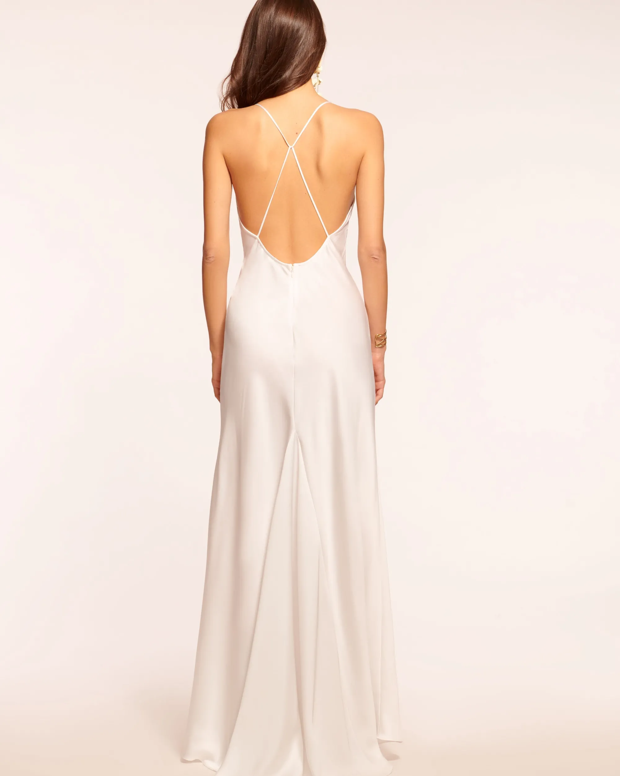 Discount Ramy Brook Caspe V-Neck Gown Black