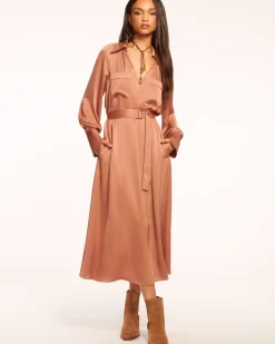 Clearance Ramy Brook Cecilia Belted Midi Dress