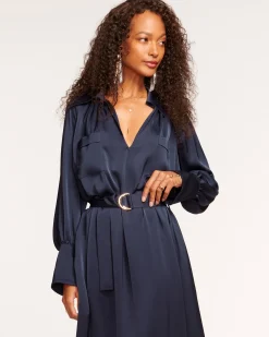 Clearance Ramy Brook Cecilia Belted Midi Dress
