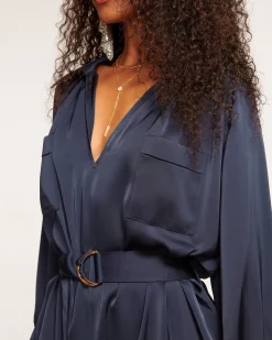 Clearance Ramy Brook Cecilia Belted Midi Dress