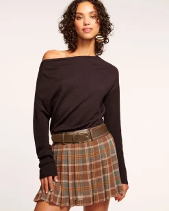Discount Ramy Brook Chance Wool Off-The-Shoulder Sweater