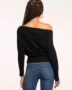 Discount Ramy Brook Chance Wool Off-The-Shoulder Sweater