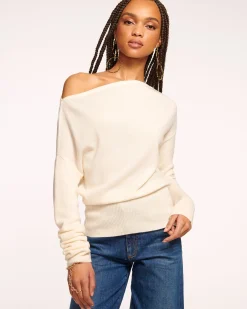 Discount Ramy Brook Chance Wool Off-The-Shoulder Sweater
