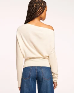 Discount Ramy Brook Chance Wool Off-The-Shoulder Sweater
