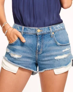 Clearance Ramy Brook Christy Low-Rise Short Mediumwash