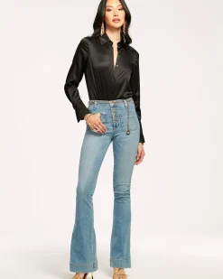Online Ramy Brook Cindy High-Rise Flare Jean