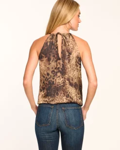 Best Ramy Brook Cintia Chainmail Tank Top Leopardchainmail
