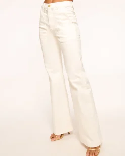 Outlet Ramy Brook Clifford Wide Leg Jean White