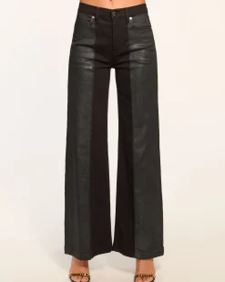 Outlet Ramy Brook Coated Vinnie Two-Tone Jean Coatedblack