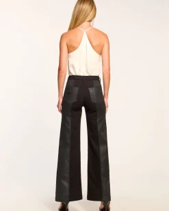 Outlet Ramy Brook Coated Vinnie Two-Tone Jean Coatedblack