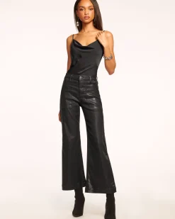 Online Ramy Brook Cropped Metallic Clifford Jean Blackmetallic
