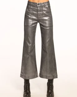 Online Ramy Brook Cropped Metallic Clifford Jean Blackmetallic