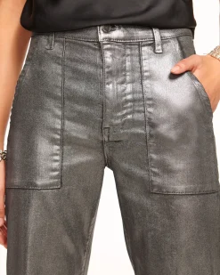 Online Ramy Brook Cropped Metallic Clifford Jean Blackmetallic