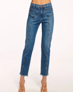 Best Ramy Brook Cropped Zayne High-Rise Skinny Jean Mediumwash