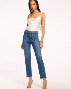 Best Ramy Brook Cropped Zayne High-Rise Skinny Jean Mediumwash