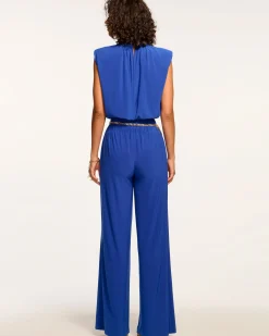 New Ramy Brook Dani Sleeveless Jumpsuit Lapis