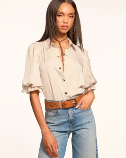 Best Ramy Brook Dina Button Down Bodysuit