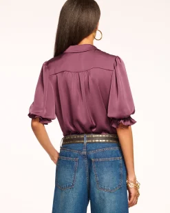 Best Ramy Brook Dina Button Down Bodysuit