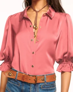 Best Ramy Brook Dina Button Down Bodysuit