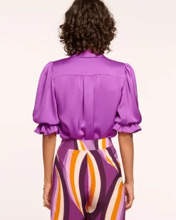 Best Ramy Brook Dina Button Down Bodysuit