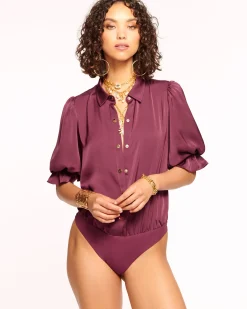 Best Ramy Brook Dina Button Down Bodysuit