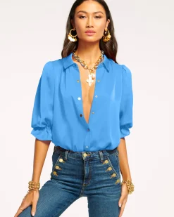 Best Ramy Brook Dina Button Down Bodysuit